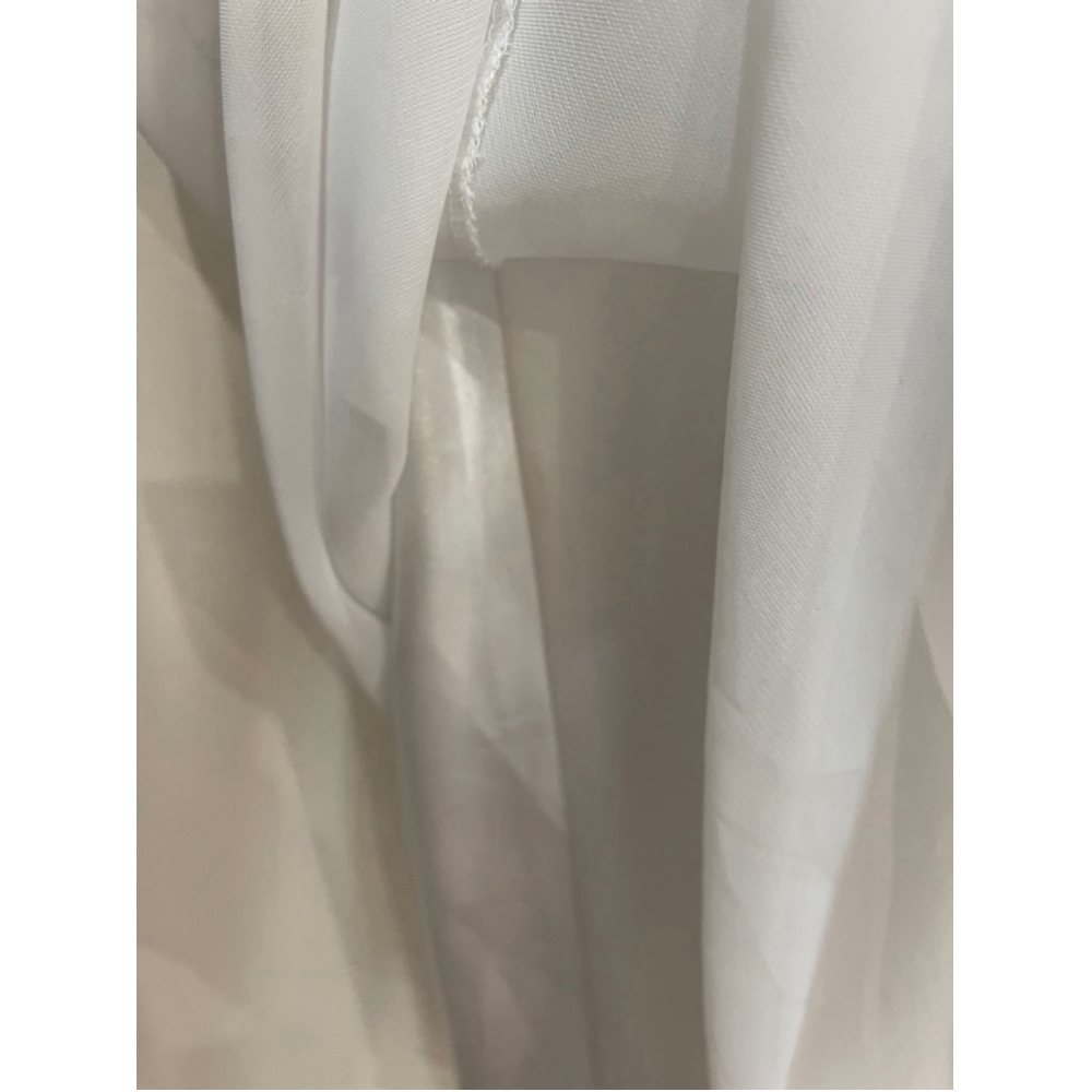 Vintage La Vie En Rose Slip Dress S Maxi White Bridal Trad Wife Y2K Rosette Prom - Picture 9 of 12